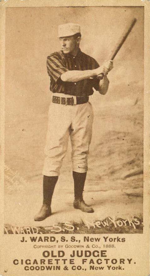 1887 Old Judge J. Ward, S.S., New Yorks #478-6a Baseball Card
