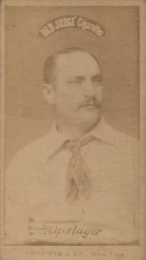 1887 Old Judge Ripslager #386-1a Baseball Card