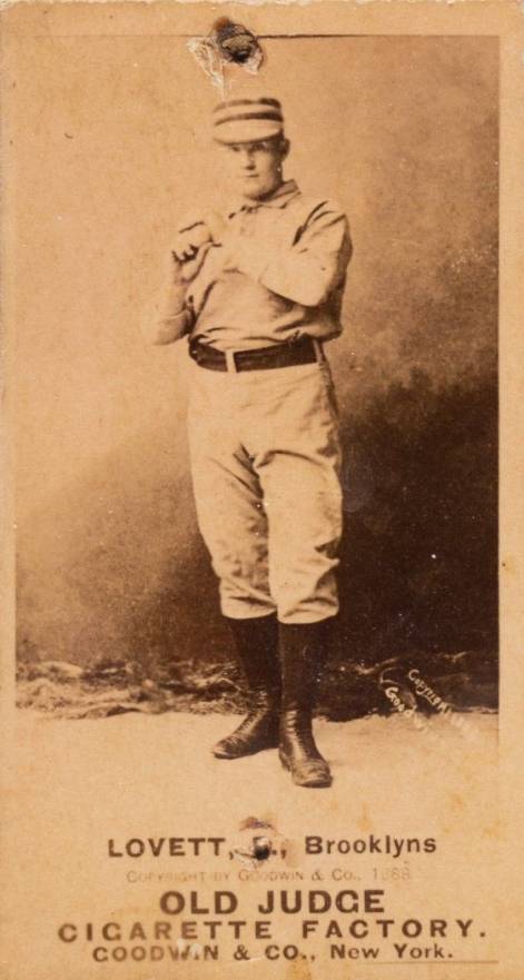 1887 Old Judge Lovett, P., Brooklyns #280-2a Baseball Card