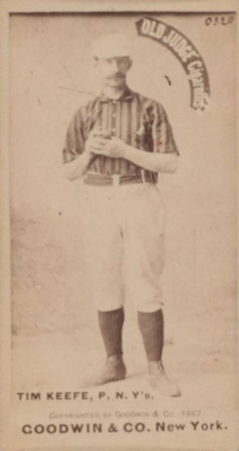 1887 Old Judge Tim Keefe, P. N.Y's #251-7b Baseball Card