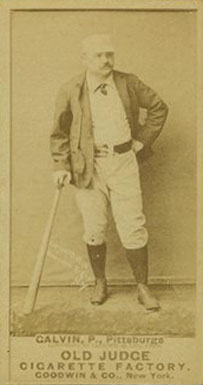 1887 Old Judge Galvin, P. Pittsburgs #177-4b Baseball Card