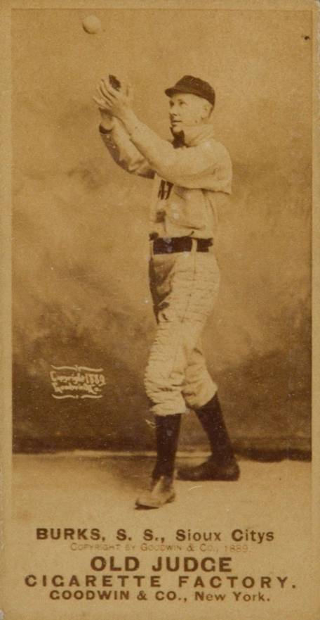 1887 Old Judge Burks, S.S., Sioux Citys #54-2a Baseball Card