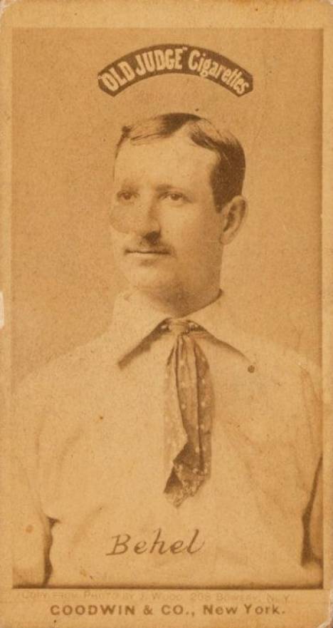 1887 Old Judge Behel #26-1a Baseball Card