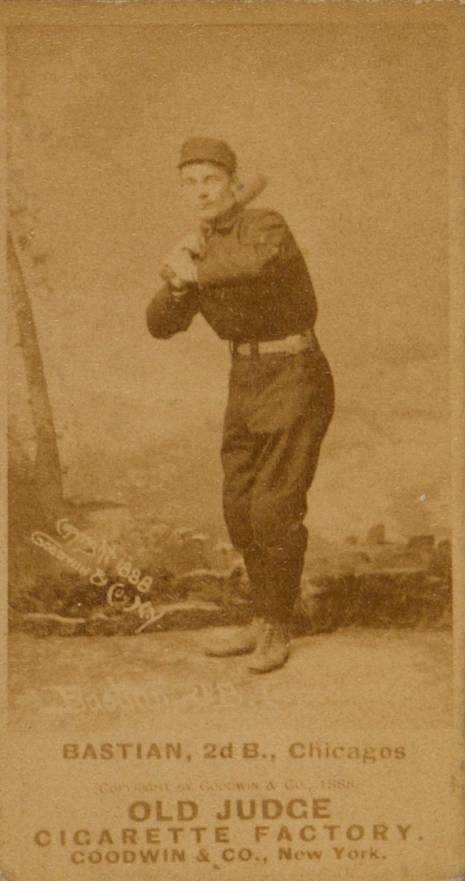 1887 Old Judge Bastian, 2d B., Chicagos #23-3c Baseball Card