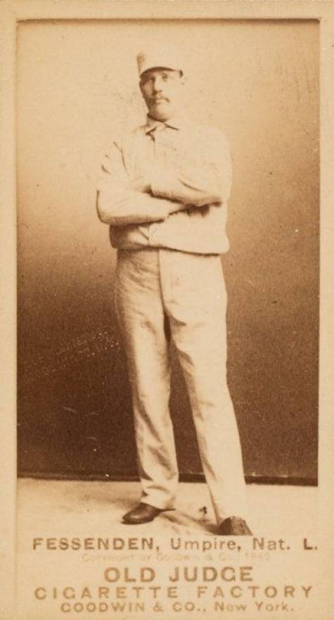 1887 Old Judge Fessenden, Umpire, Nat. L. #159-4a Baseball Card