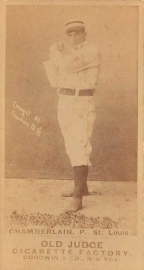 1887 Old Judge Chamberlain, P.. St. Louis #73-2a Baseball Card