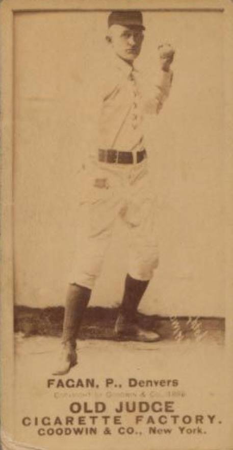1887 Old Judge Fagan, P. Denvers #151-5a Baseball Card