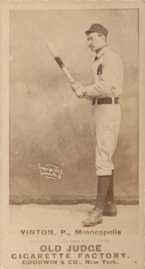 1887 Old Judge Vinton, P., Minneapolis #474-2a Baseball Card