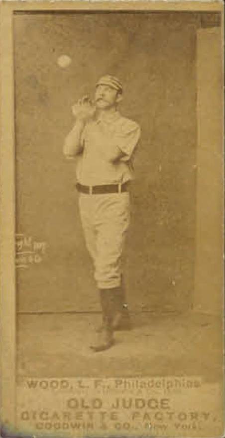 1887 Old Judge Wood, L.F., Philadelphias #508-2c Baseball Card