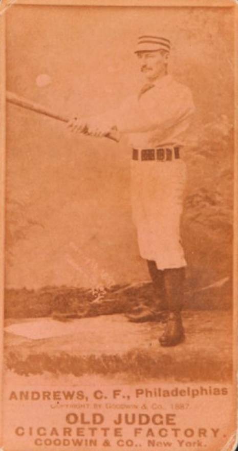1887 Old Judge Andrews, C.F. Philadelphias #9-2b Baseball Card