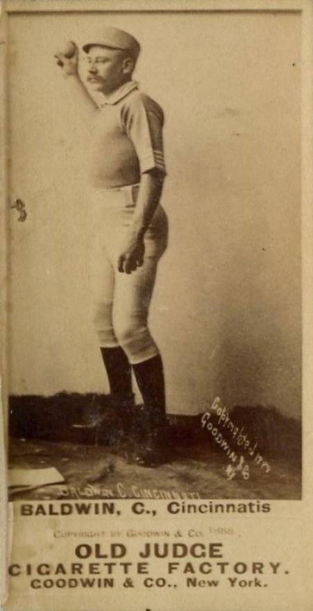 1887 Old Judge Baldwin, C., Cincinnatis #16-2b Baseball Card