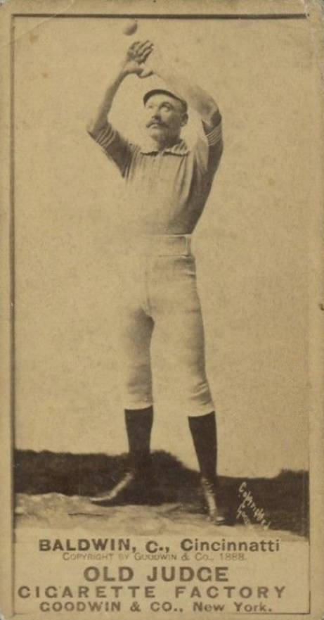 1887 Old Judge Baldwin, C., Cincinnatti #16-5b Baseball Card