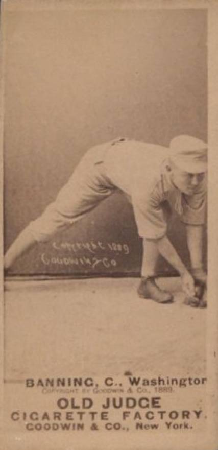 1887 Old Judge Banning, C., Washington #18-5a Baseball Card