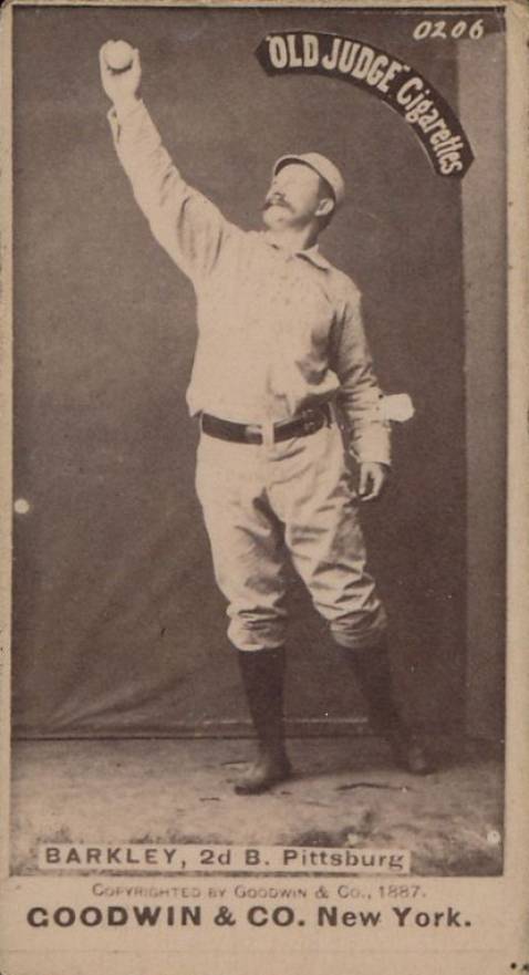 1887 Old Judge Barkley, 2d B. Pittsburg #19-2a Baseball Card