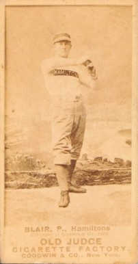 1887 Old Judge Blair, P., Hamiltons #30-3b Baseball Card