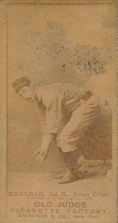 1887 Old Judge Brosnan 2d B., Sioux Citys #41-1b Baseball Card