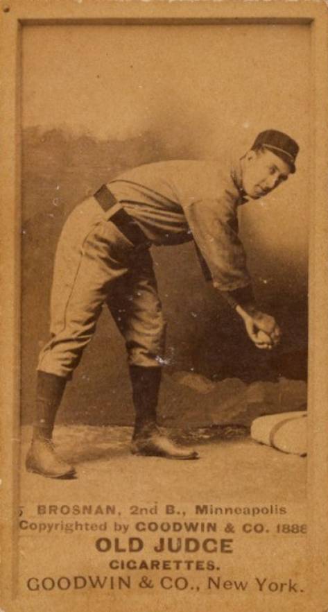 1887 Old Judge Brosnan, 2nd B., Minneapolis #41-2a Baseball Card