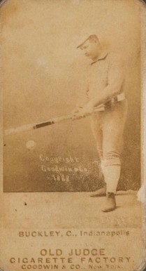 1887 Old Judge Buckley, C. Indianapolis #49-5a Baseball Card