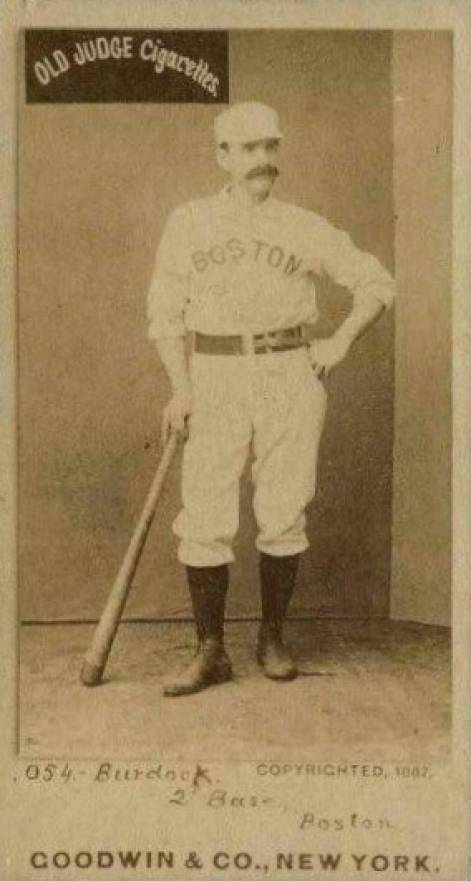 1887 Old Judge Burdock, 2d Base, Boston #53-5a Baseball Card