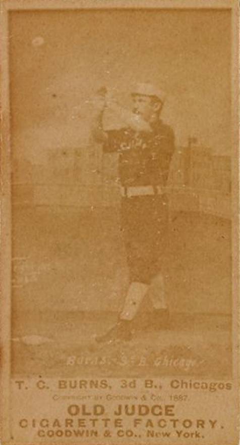1887 Old Judge T.C. Burns, 3d B., Chicagos #59-3c Baseball Card