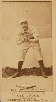 1887 Old Judge Bushong, C. Brooklyns #60-3a Baseball Card