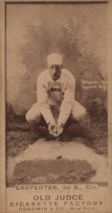 1887 Old Judge Carpenter, 3d B., Cin. #66-2b Baseball Card