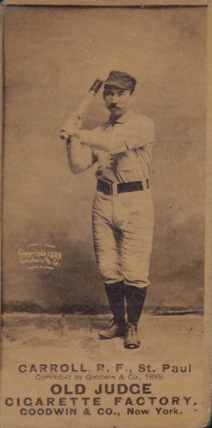 1887 Old Judge Carroll, R.F., St. Paul #68-1a Baseball Card