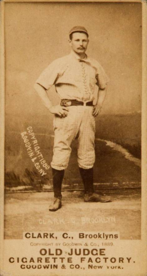 1887 Old Judge Clark, C., Brooklyns #76-1a Baseball Card
