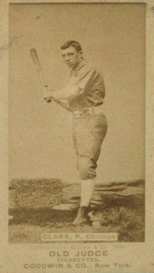 1887 Old Judge Clark, P. Chicago #77-6a Baseball Card