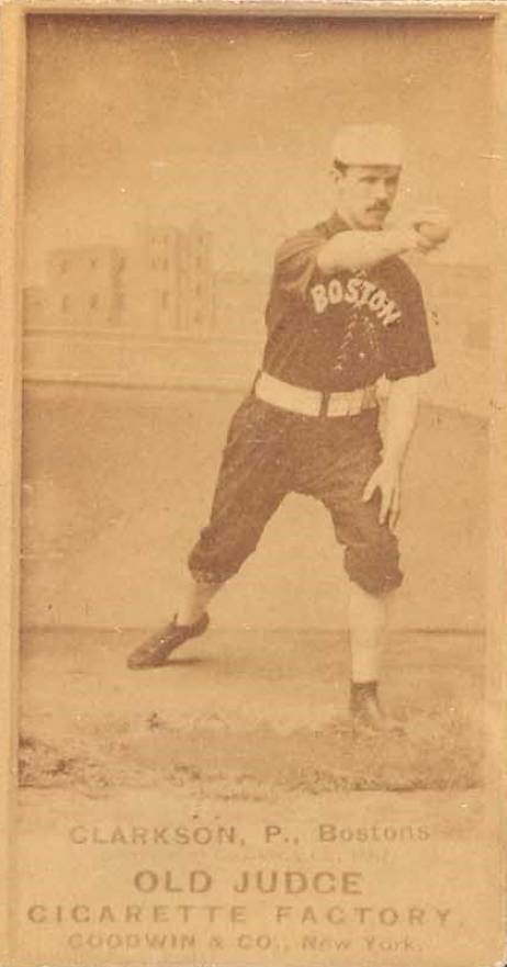 1887 Old Judge Clarkson, P., Bostons #78-5c Baseball Card