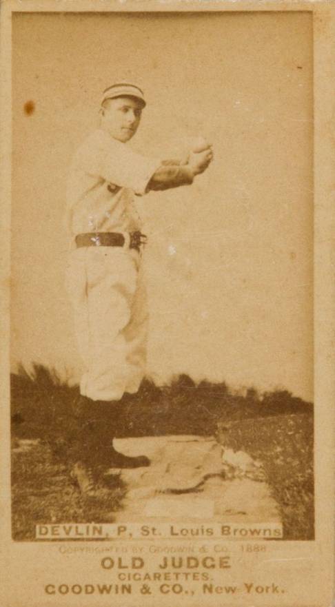 1887 Old Judge Devlin, P. St. Louis Browns #125-3a Baseball Card