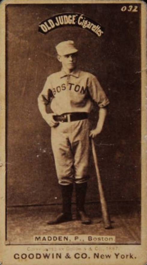 1887 Old Judge Madden, P., Boston #288-2a Baseball Card