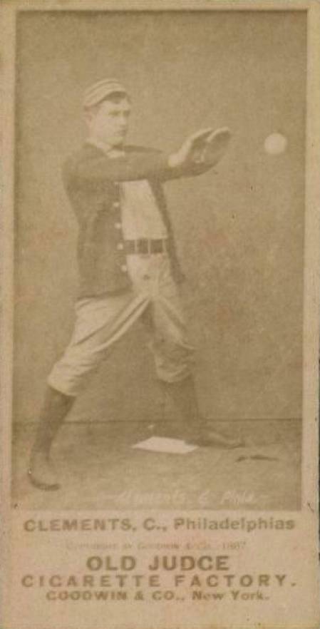 1887 Old Judge Clements, C., Philadelphias #79-2c Baseball Card