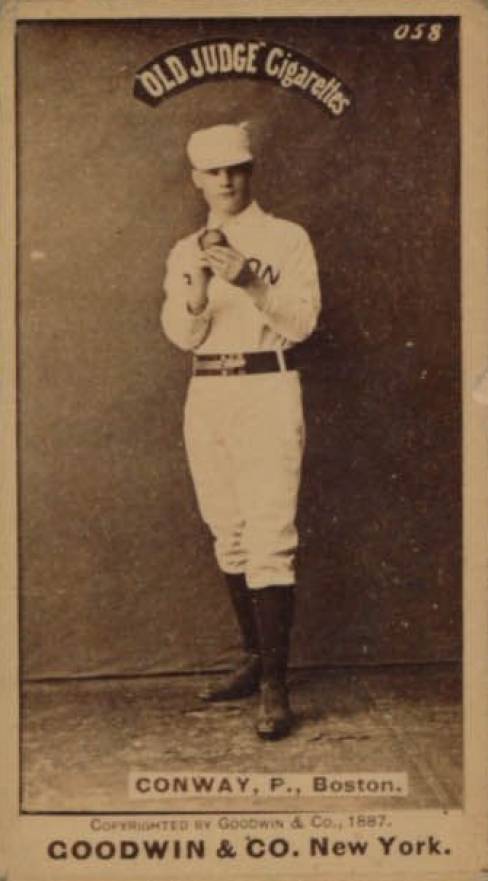 1887 Old Judge Conway, P., Boston #89-4a Baseball Card