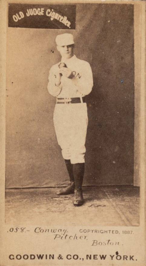 1887 Old Judge Conway, Pitcher, Boston #89-4b Baseball Card
