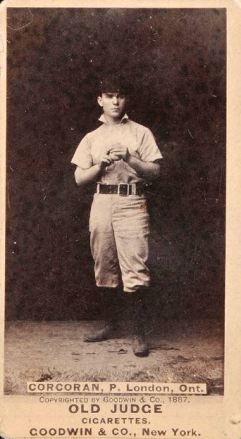 1887 Old Judge Corcoran, P., London, Ont. #94-1c Baseball Card