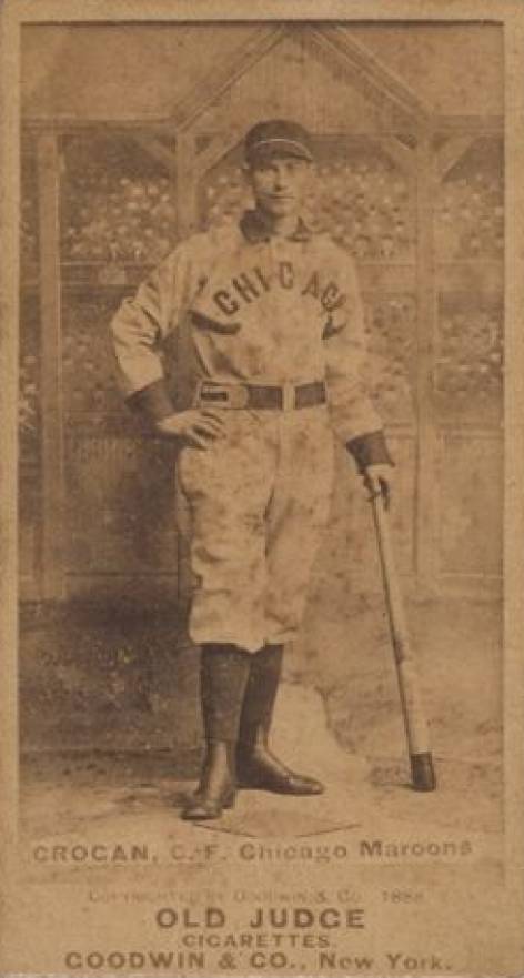 1887 Old Judge Crogan, C.F. Chicago Maroons #98-3a Baseball Card
