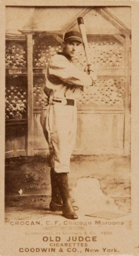 1887 Old Judge Crogan, C.F. Chicago Maroons #98-5a Baseball Card