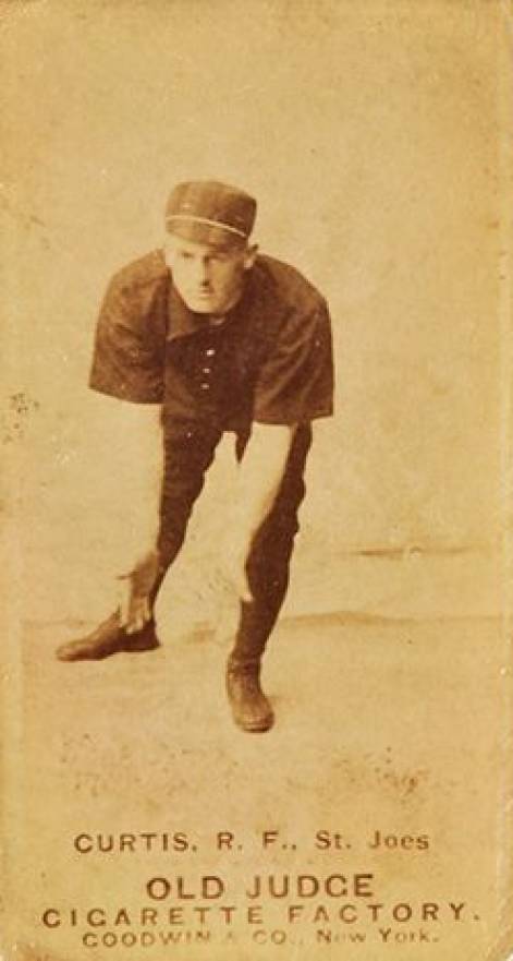 1887 Old Judge Curtis, R.F., St. Joes #106-2a Baseball Card