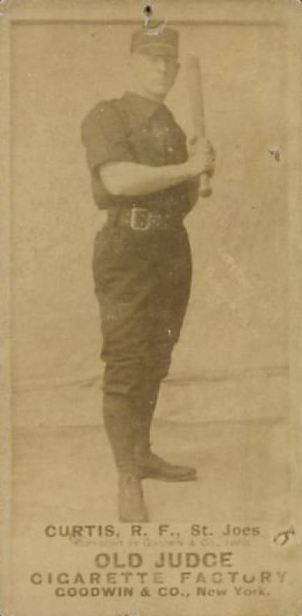 1887 Old Judge Curtis, R.F., St. Joes #106-4a Baseball Card