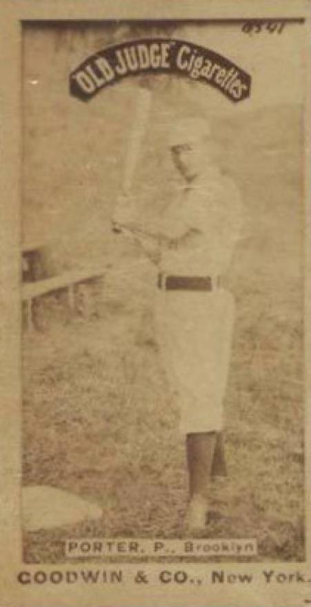 1887 Old Judge Porter, P., Brooklyn #372-3a Baseball Card