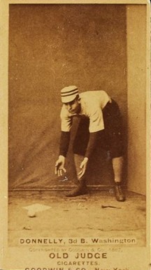 1887 Old Judge Donnelly, 3d B. Washington #129-3a Baseball Card