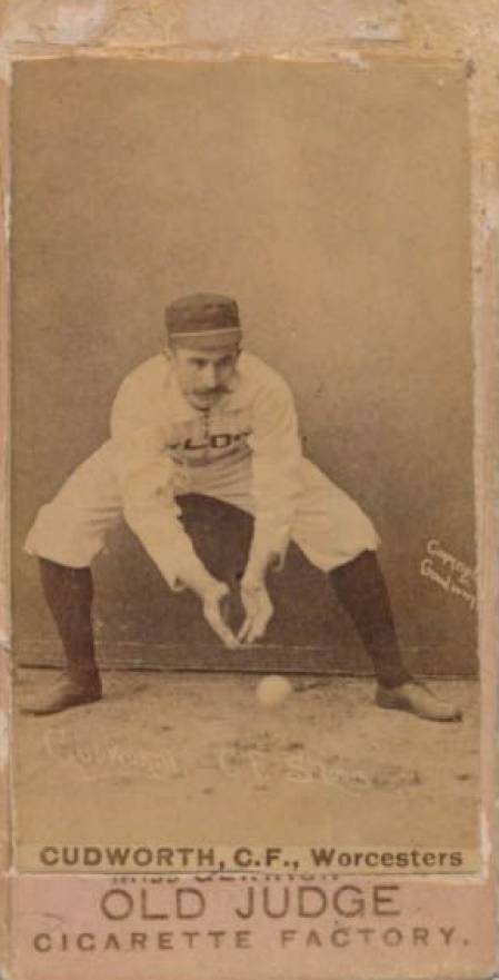 1887 Old Judge Cudworth, C.F., Worcesters #104-1a Baseball Card