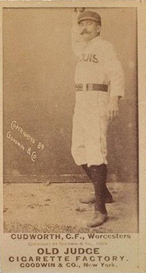1887 Old Judge Cudworth, C.F., Worcesters #104-3a Baseball Card