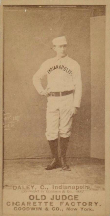 1887 Old Judge Daley, C., Indianapolis #112-2d Baseball Card