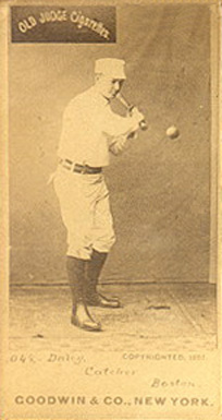 1887 Old Judge Daley, Catcher, Boston #112-4b Baseball Card