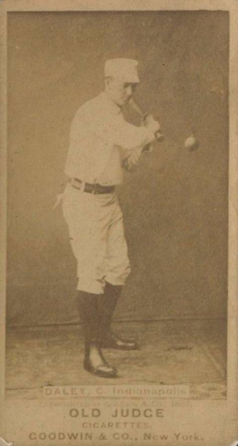 1887 Old Judge Daley, C. Indianapolis #112-4c Baseball Card