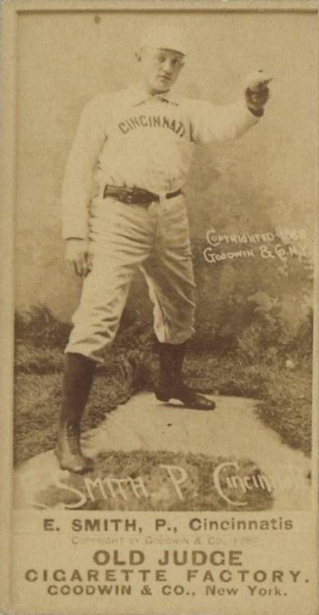 1887 Old Judge E. Smith, P., Cincinnatis #423-4a Baseball Card