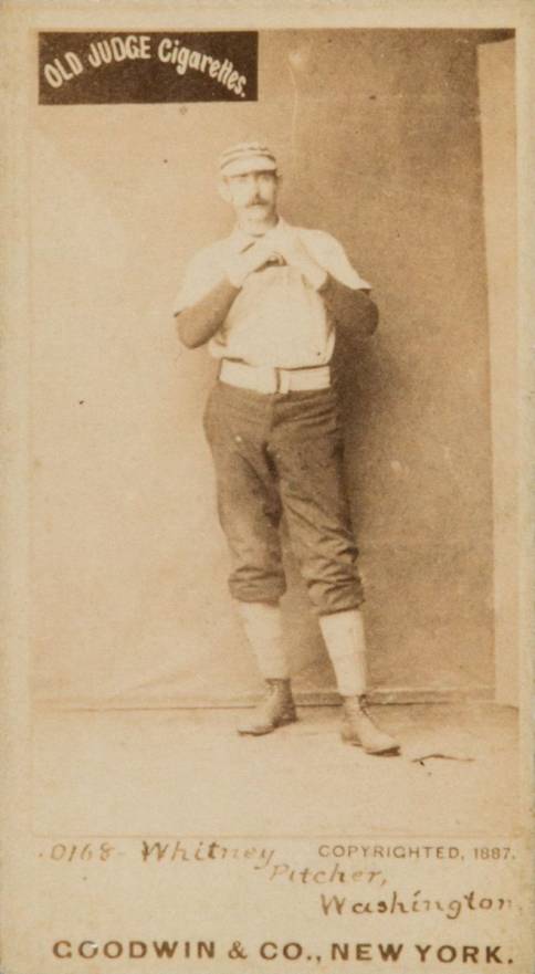 1887 Old Judge Whitney, Pitcher, Washington #498-2b Baseball Card