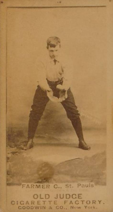 1887 Old Judge Farmer, C., St. Pauls #152-3b Baseball Card
